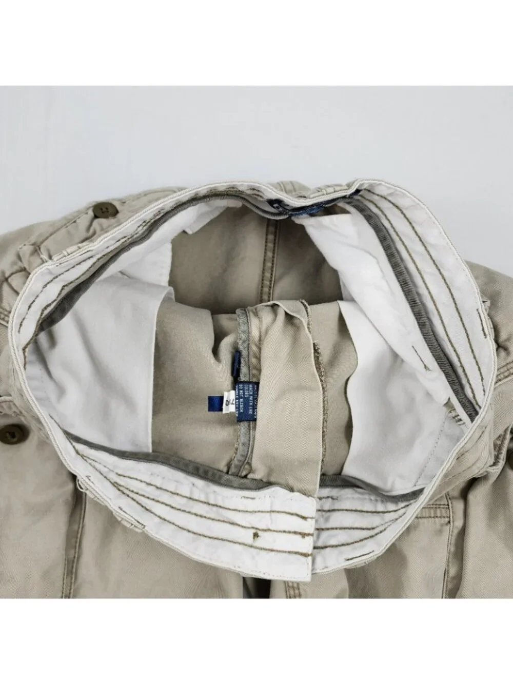 Polo Ralph Lauren Shorts Mens 30x10 Beige Vintage Cargo Shorts
